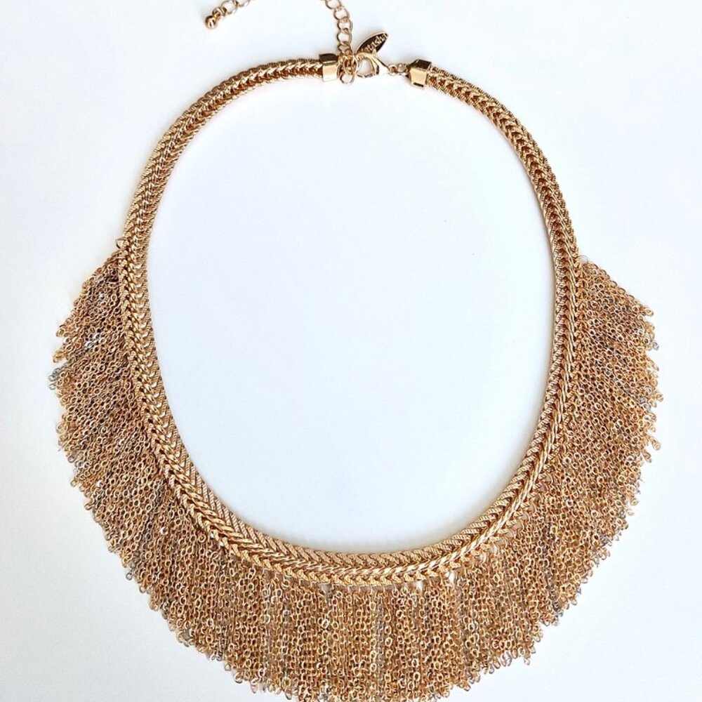Bohemian Fringe Statement Necklace